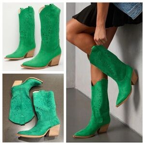 NEW Arnell Laser Cut Western Boot Sz: 7.5